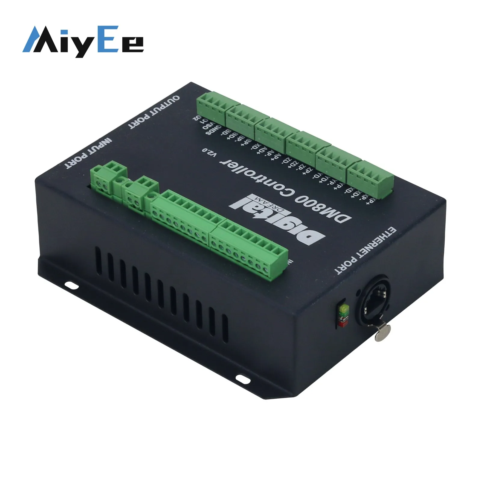 DM800 3-Axis/4-Axis/5-Axis Handheld CNC Controller Built-in MPG 3.8-inch Display Motion Controller with Emergency Stop Button