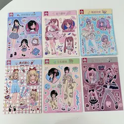 Pegatinas decorativas de personajes de Anime, copos, tarjeta de Idol, álbum de recortes, pegatina Linda para niñas, planificador, diario, álbum, teléfono, portátil, 1 pieza