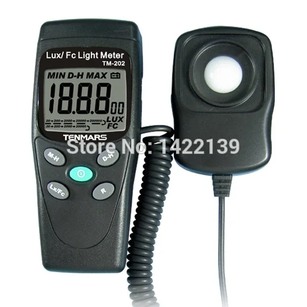 Tenmars TM-202 Digital Light Meter 3.5 Digits 2000 1.5M