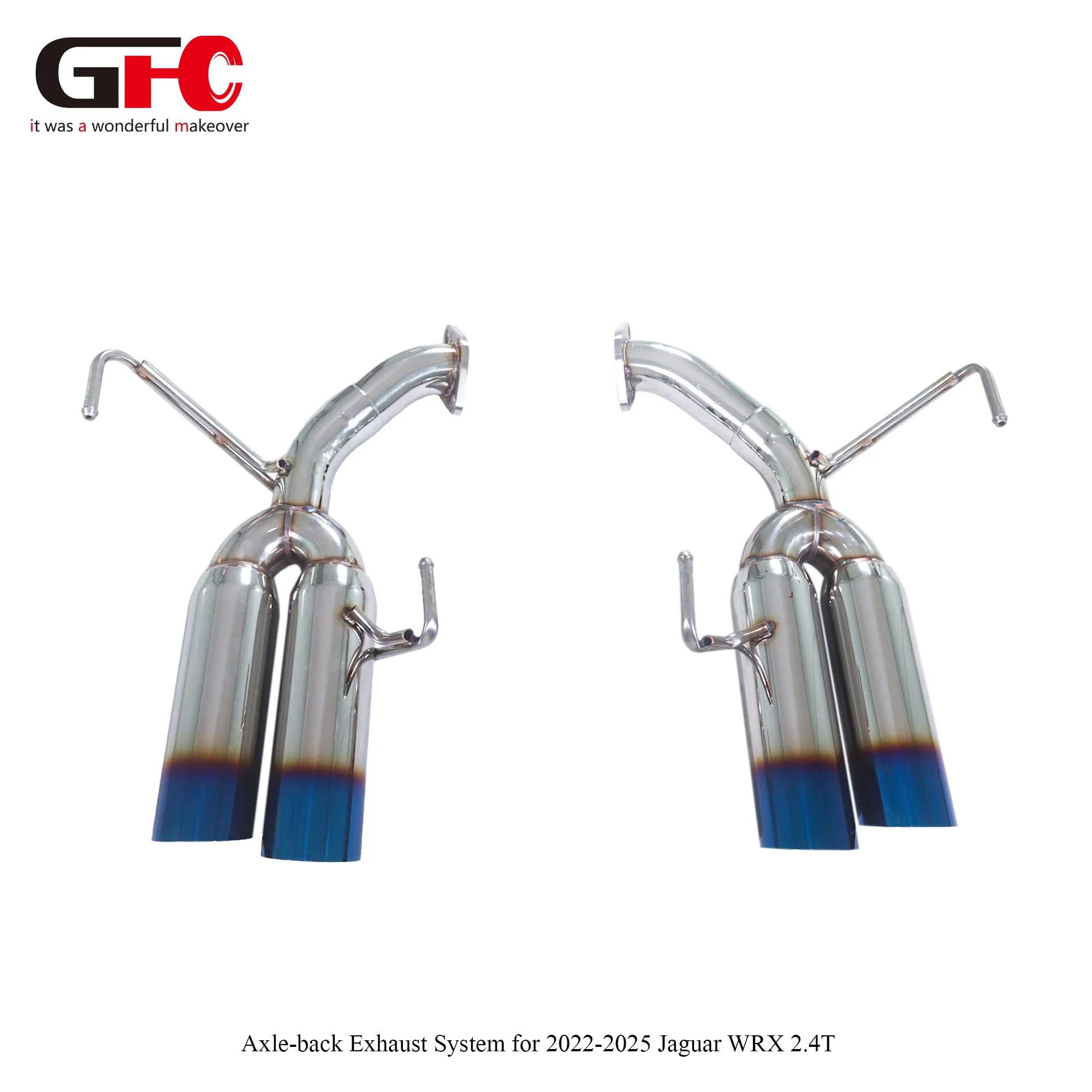 For SubaruWRX VB 2.4L Turbo 2022-2024 Axle-Back Exhaust System, Bolt-on Rear Muffler Delete