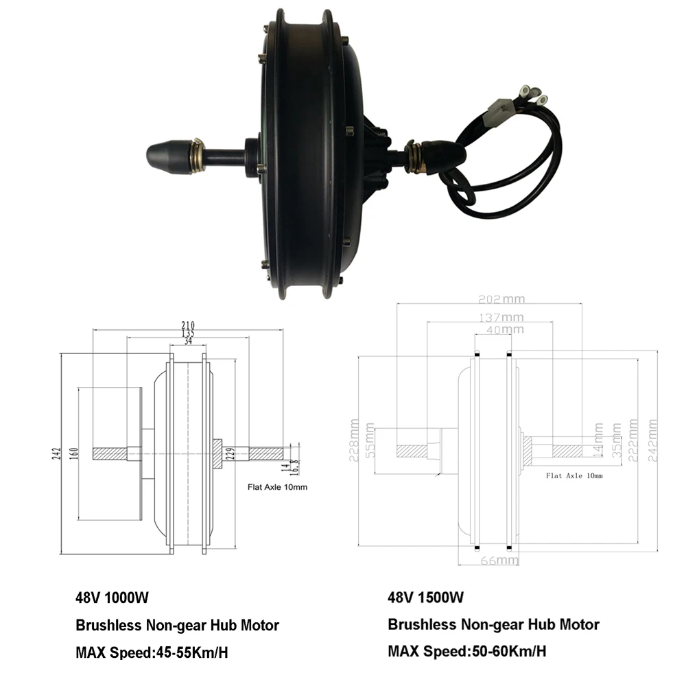 CSC 48 فولت 1000 واط 1500 واط العجلات الخلفية 20 "26'' 27.5 ''29'' دراجة كهربائية تحويل عدة 36 فولت 250 واط 350 واط 500 واط Ebike محور مجموعة المحرك #3