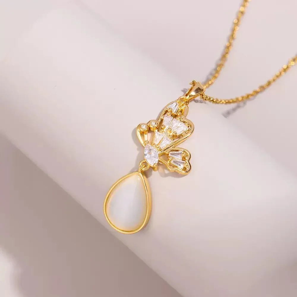 

Titanium steel stainless steel versatile necklace pendants niche temperament fashion high-end sense collarbone chain jewelry