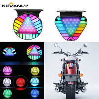 1PC RGB LED Tail Brake Lamp with Driving Running Lights for Car Truck Bike Motorcycle Rear Stop Signal Lamp Brake Flashing Light