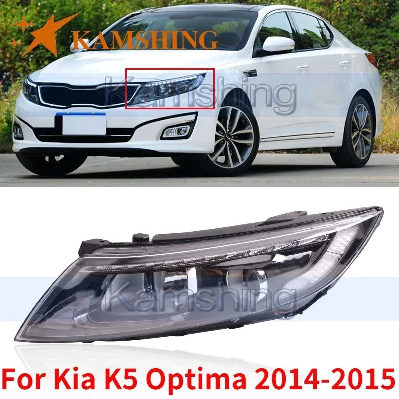 CAPQX For Kia K5 Optima 2014 2015 Front Head Light Headlamp Driving Lamp LED Day Running Light DRL Lamp Headlight Head Lamp Assy