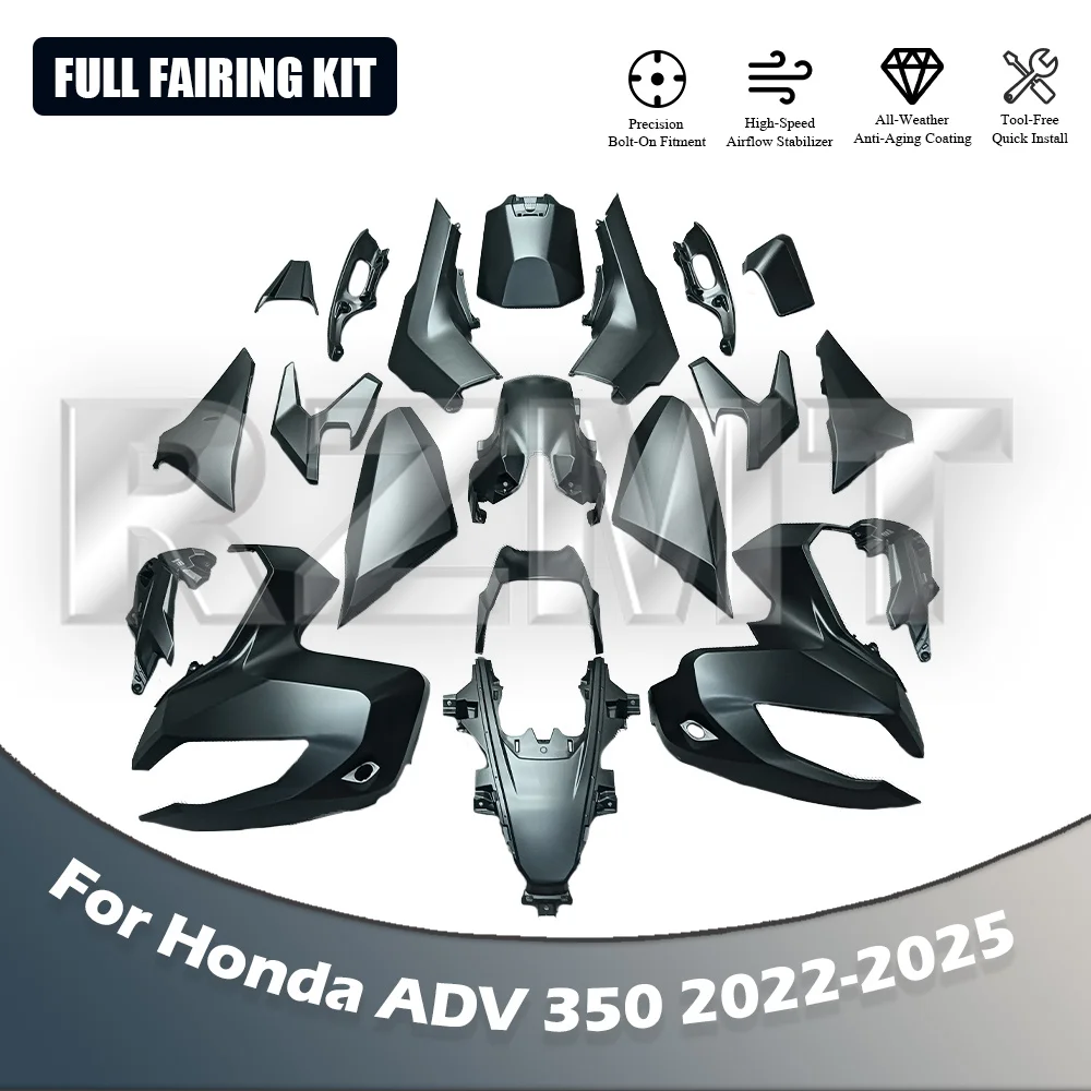rzmt ABS Plastic Motorcycle Fairing Parts Injection Panel Bodywork Frame Protector Kits For Honda ADV 350 2022-2024
