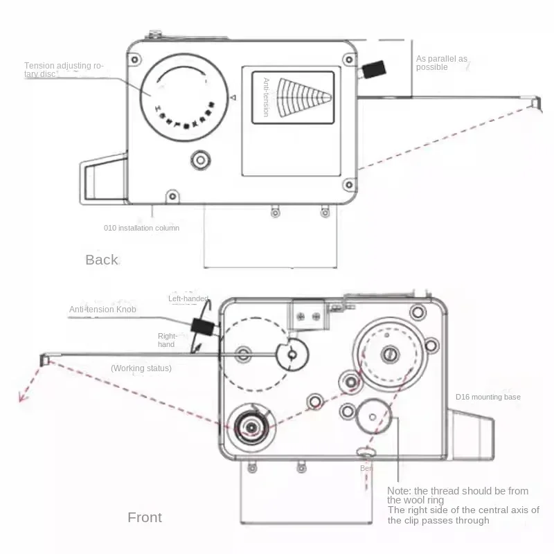 Winding Machine Horizontal Magnetic Tensioner MT-30 Horizontal Tensioner