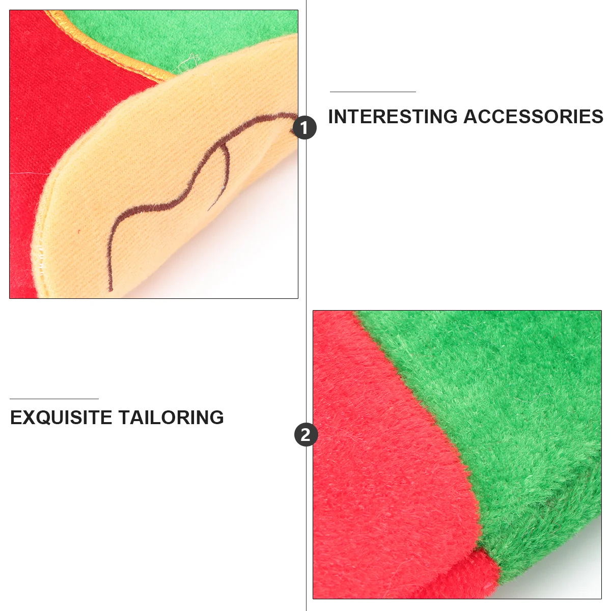 

1Pcs Christmas Hat Elf Cosplay Headdress Party Head Accessories Christmas Party Favors Photo Props Festival Supplies