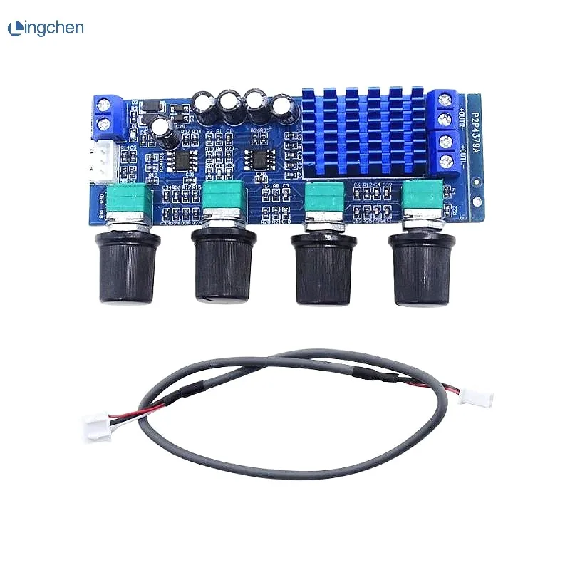 XH-M577 TPA3116D2 Audio High Power Tone Op Amps DC 12-24V Dual-channel Stereo 2 X 80W Digital Amplifier Board B4-003