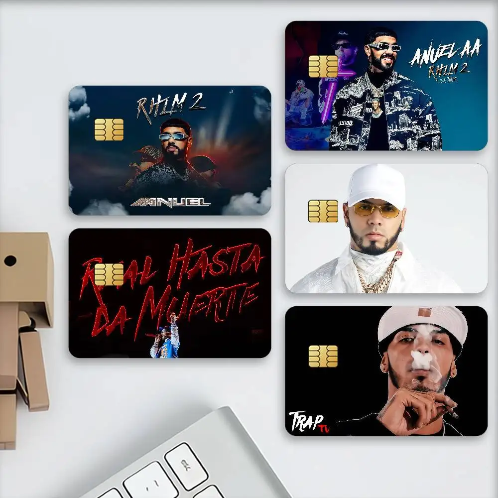 Singer Anuel AA Matte Card Stickers For Credit Cards Debit Cards And Transit Cards 4Pcs