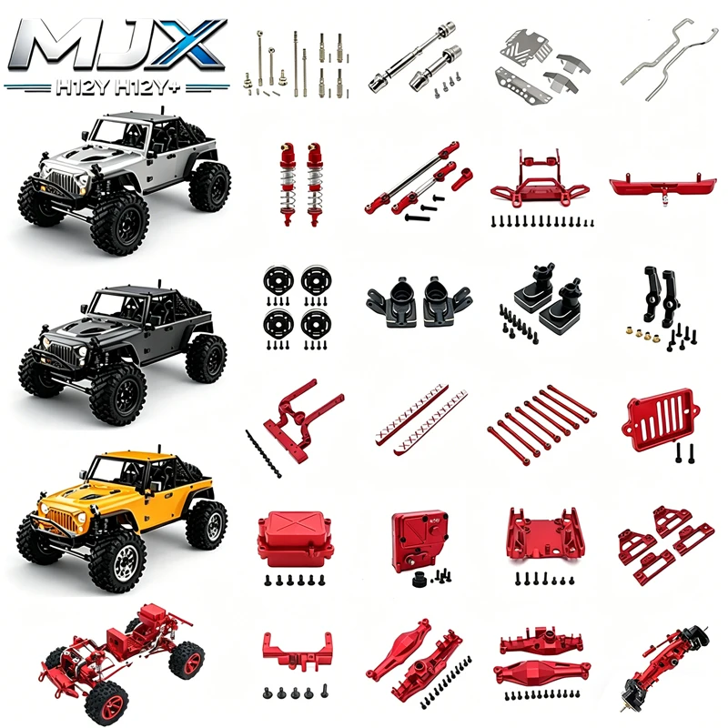 mjx-hyper-go-h12y-escala-1-12-acessorios-de-modificacao-e-upgrade-em-metal-pesado-para-torre-de-amortecedor-e-para-choque-dianteiro-de-controle-remoto