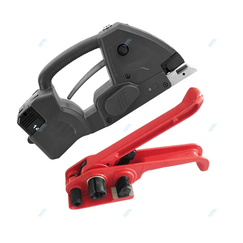 

13mm Strapping Machine Battery Powered Plastic Strapping Tool H19/RV16 Red Strapping Tool Tensioner Banding Strap Machine Manual