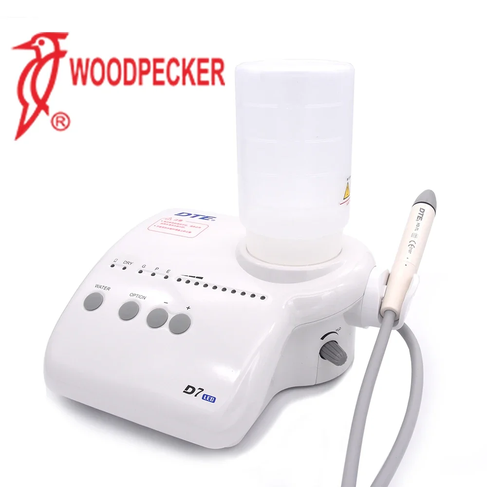 Woodpecker DTE D7 LED Ultrasonic Scaler Prevent Dental Disease Fiber Optics Portable Teeth Whitening Cleaning Dental Equipment