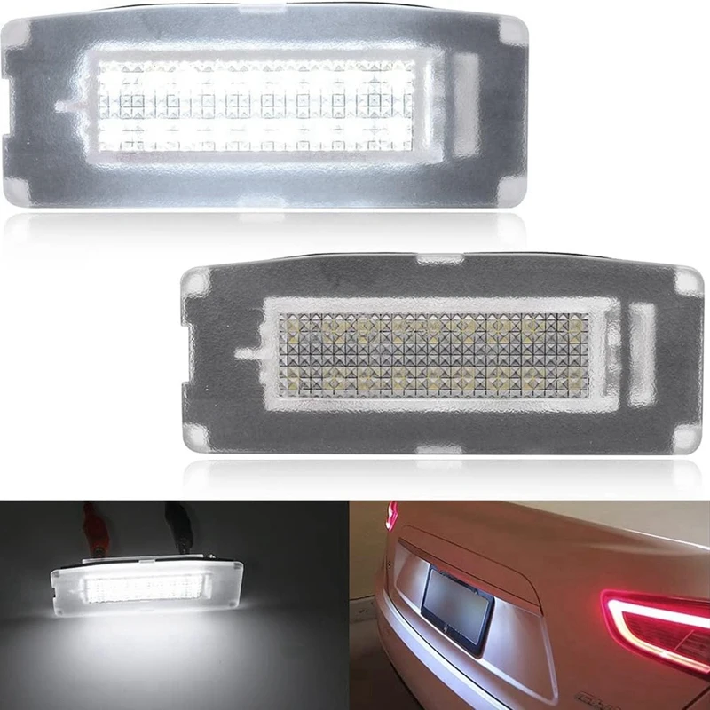 Car LED License Plate Light 673001401 For Maserati Ghibli M157 2014-2020 Car Number Plate Lamp