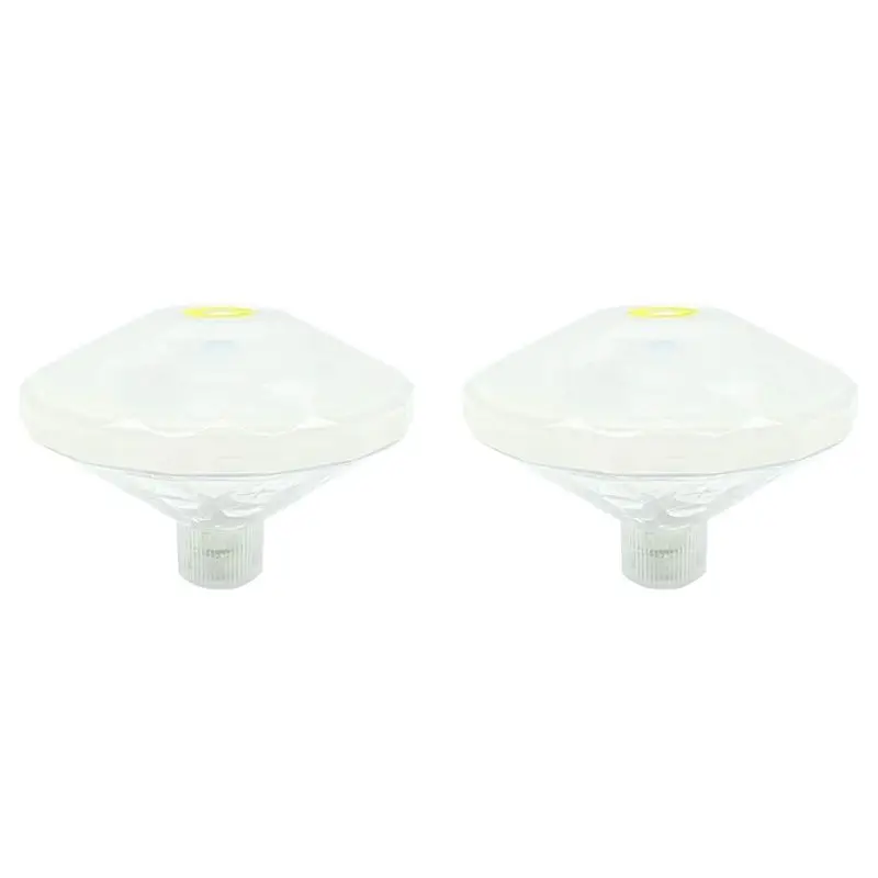 

Светодиодные плавающие светильники ABUL для бассейна - меняющие цвет, на батарейках, водонепроницаемые IP68 (2 шт.)