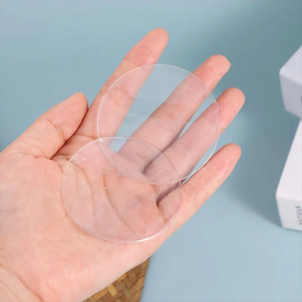 5Pcs 배지 수호자 Ita 가방 핀 케이스 애니메이션 투명 배지 디스플레이 슬리브 라운드 PVC 배지 보호 슬리브 배지 핀