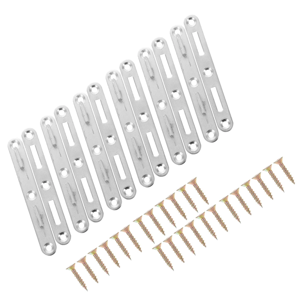 

6 set 6 Sets Bed Rail Bracket Thickened Iron Furniture Accessories Bed Frame Hardwares Brackets Rail Hinge Connector Hook Wood