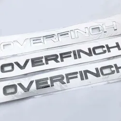 Car ABS Chrome Decals Sticker For Land Rover Range Rover Overfinch I322 Discovery Hood Trunk Letters Logo Emblem Badge Stickers