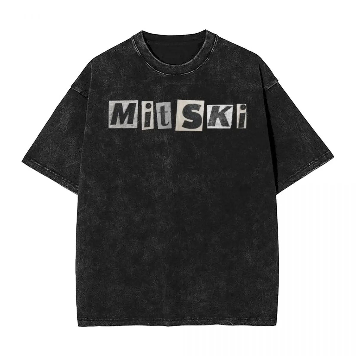 Washed T Shirts Mitski Hip Hop Vintage T-Shirts Oversize Streetwear Short Sleeve Summer Tops Tees Men Women