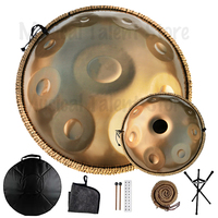 New 17 Notes Handpan drum 440/432Hz 22inches Steel Hand Drum D Minor，Customizable tones for C/E major and E minor,14,12,10,9note