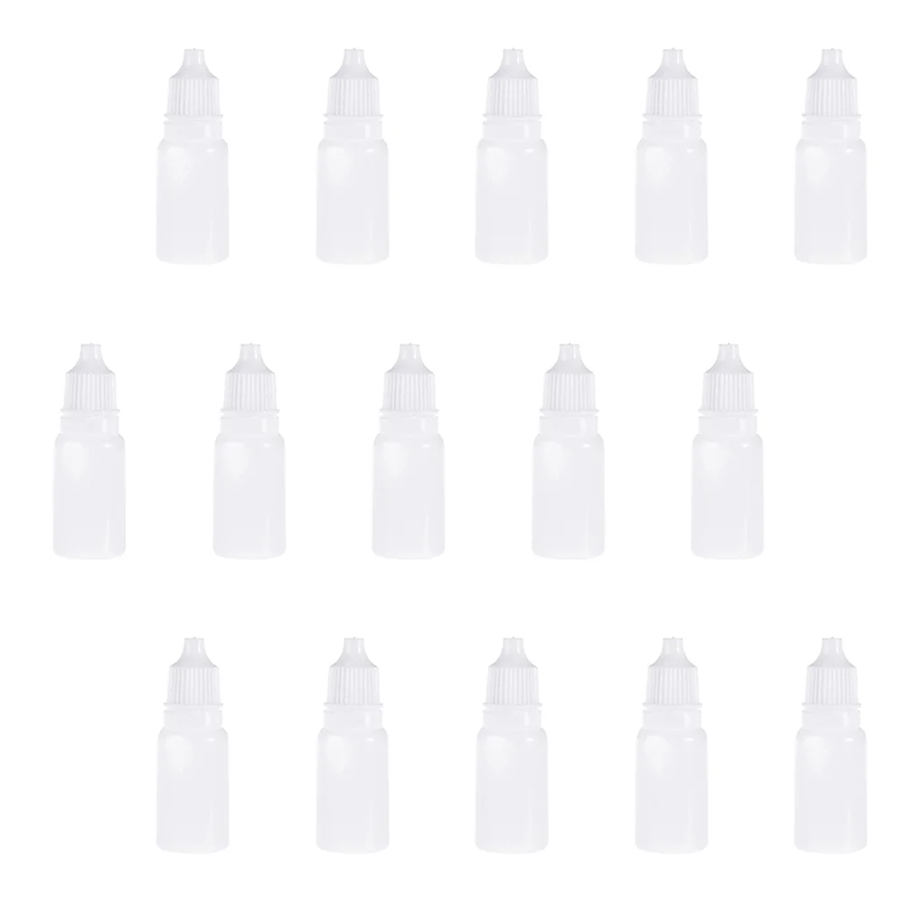 

60 Pcs Eye Drop Bottle 10ml Plastic Bottles Liquid Container Portable Empty Squeeze Refillable Dropper Containers