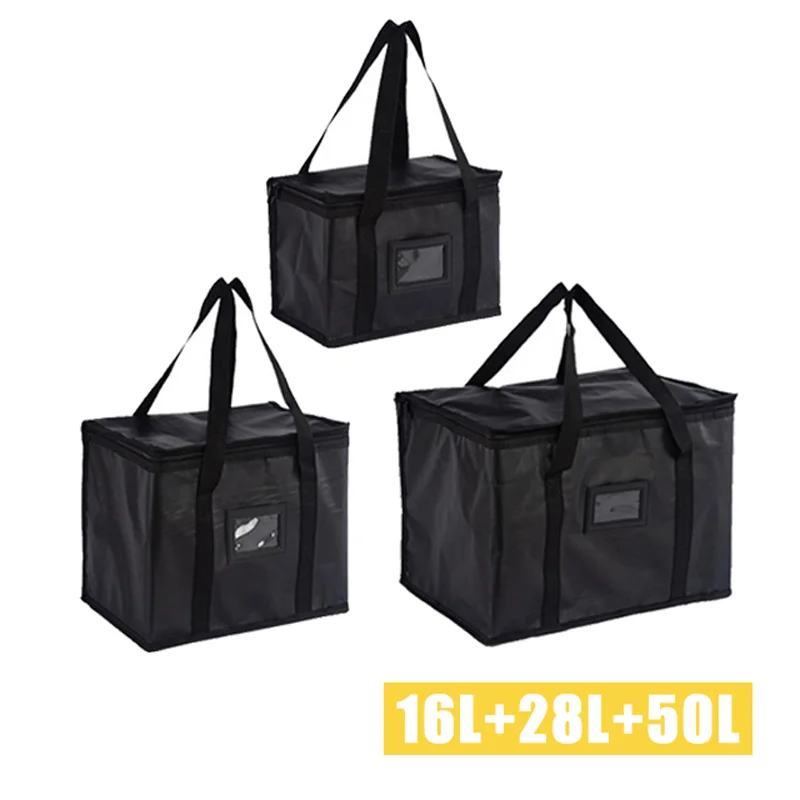 NONE 70L isolierte Thermo-Kühltasche, Isolierung, um Kälte zu halten, große Kapazität, tragbare Lunchtasche, Reißverschluss, Picknick, Camping, Zinnfolie, Lebensmitteltasche 10