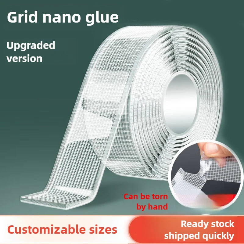 Grid Nano Tape Home Dekoration Sockel Fotorahmen-Klebeaufkleber, handzerreißbar, waschbar für Thousandsof TimesAcrylkleber.