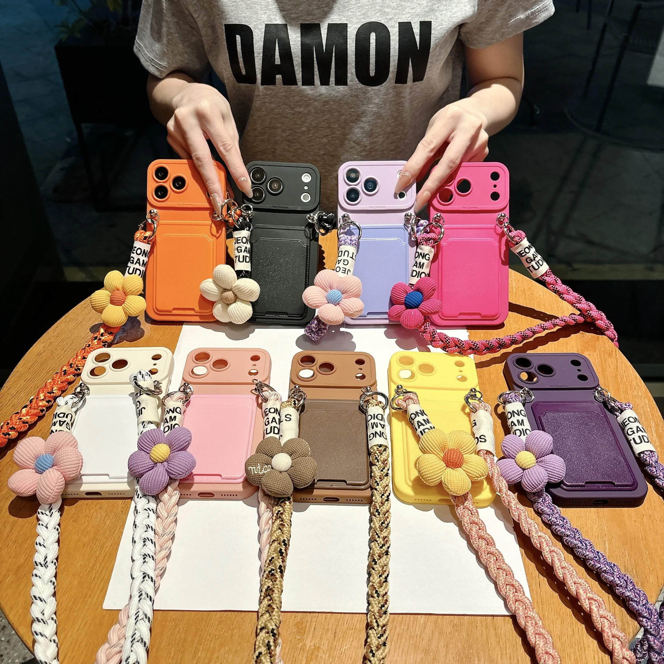 2026 New Braided Crossbody Strap Lanyard Wallet Phone Case For iPhone 17 18 Pro Max Air 16e 17e ATM Card Slot Shockproof Cover view 6