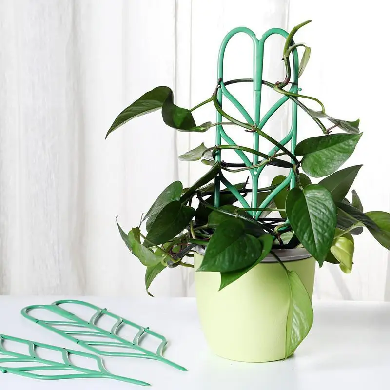 1/2/3Pcs Plastic Plant Support Pile Vines Climbing Stake Flower Potted Rack Fixed Rod For Greenhouse ArrangementBH-ELEVEN