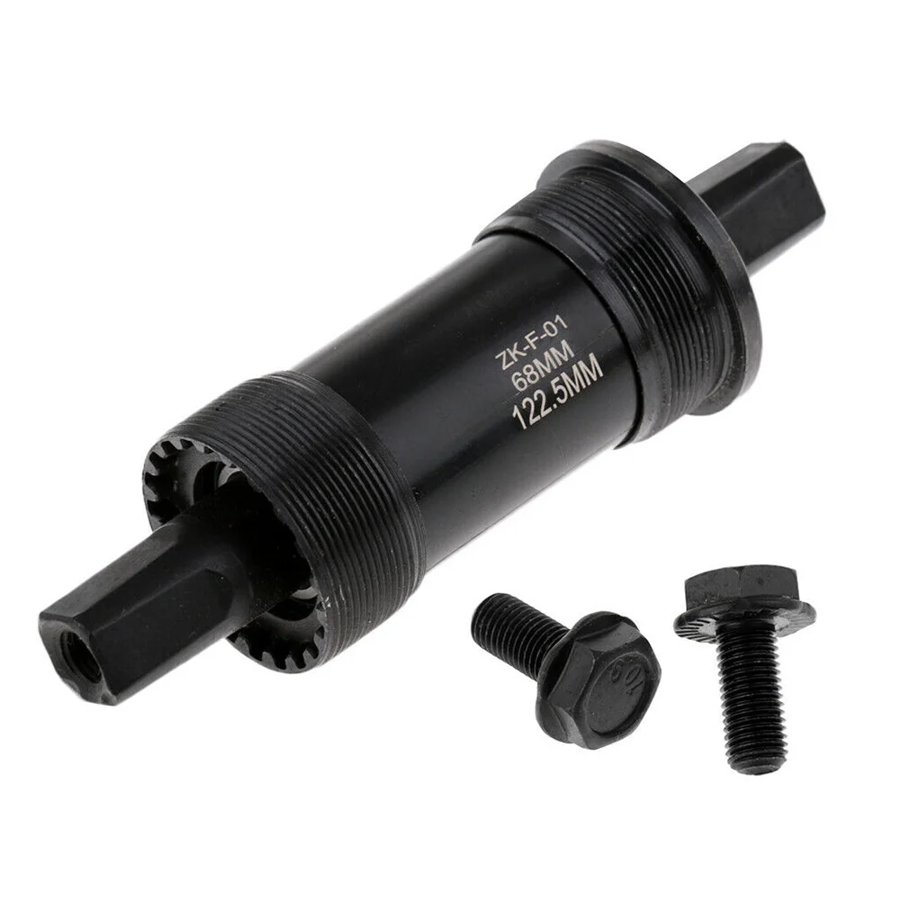 Mountain Bike Bottom Bracket 122.5mm with Square Taper Spindle and Sealed Bearings for Stable Crankset Operation view 6