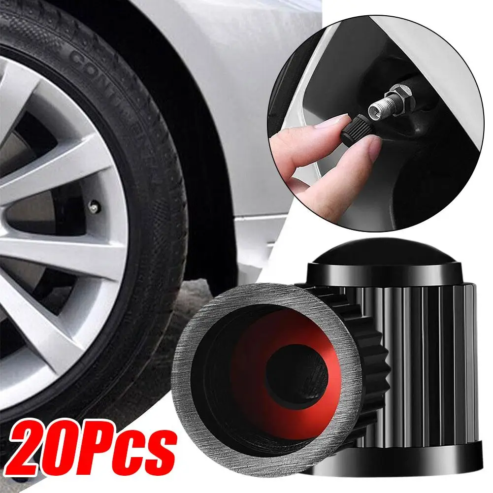 20pcs Car Tire Cap Plastic Valve Cap Motorcycle Bicycle Car Tire Valve Core Valve Cover Wholesale