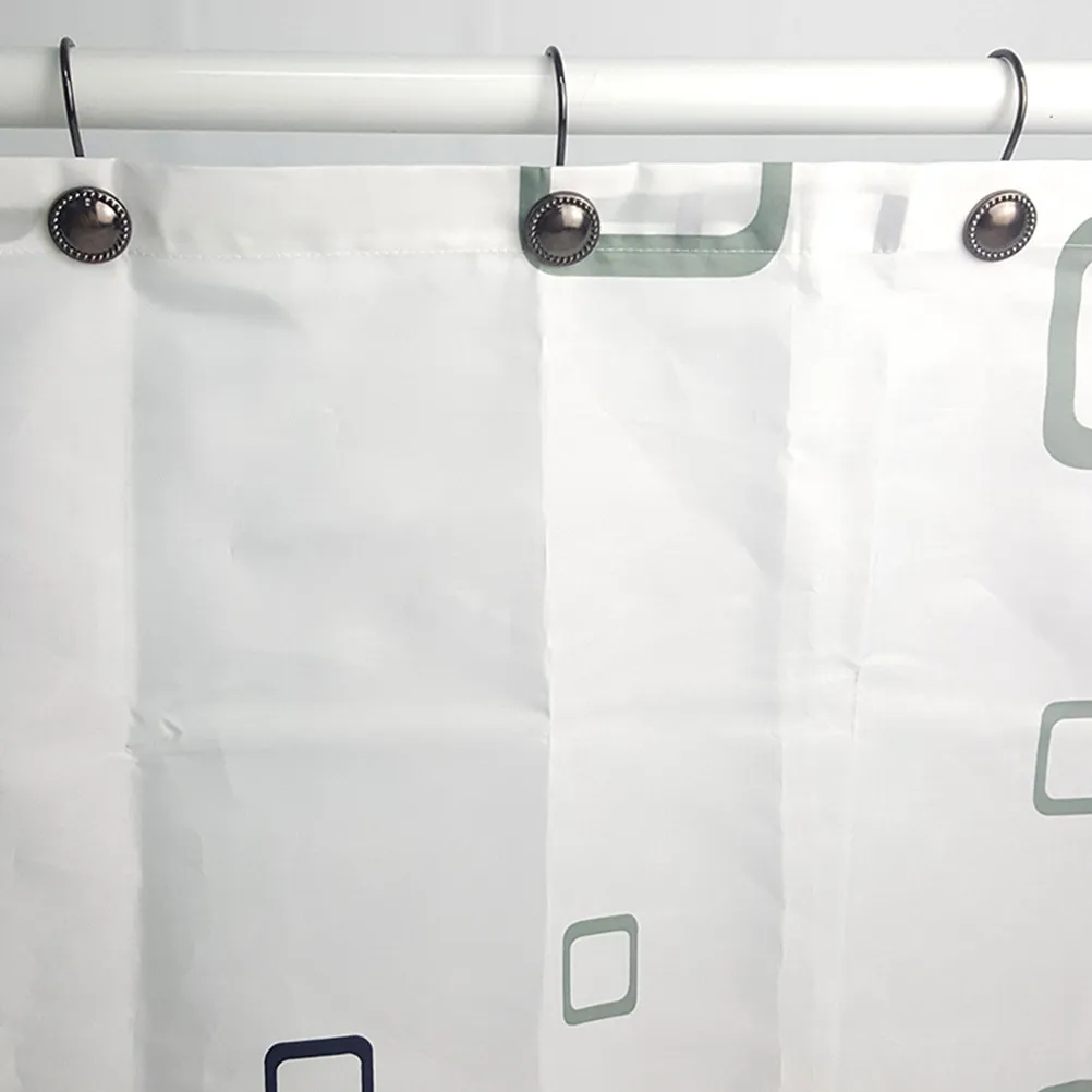 12Pcs Vintage Style Curtain Rings Heavy Duty Glide Rings for Bathroom Shower Curtains Smooth Sliding Low Noise Home Decor