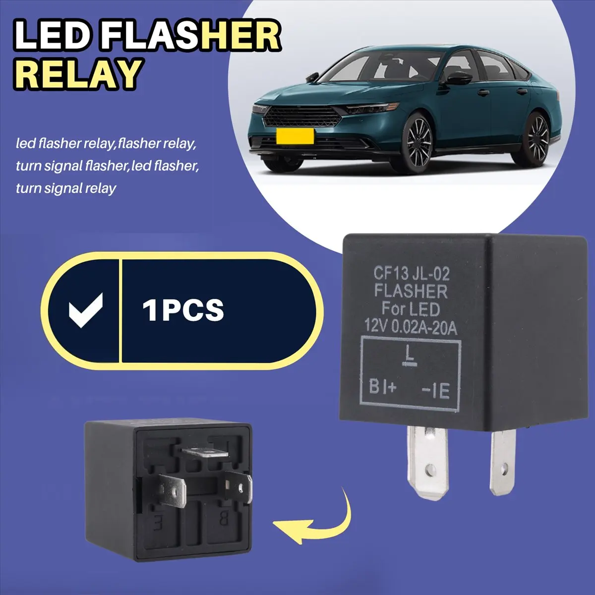 Car 3-pin Electronic LED 12V Flasher Relay for Turn Signal Blinker New Arrivals