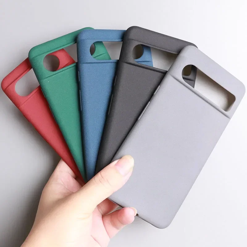 Für Google Pixel 9 Pro XL Matte Sandstein Silikon Telefon Fall für Pixel 8A 8 Pro 7 6 Pro 7a 6a 5a 4a 3a 3 2 XL Weiche Rückseitige Abdeckung