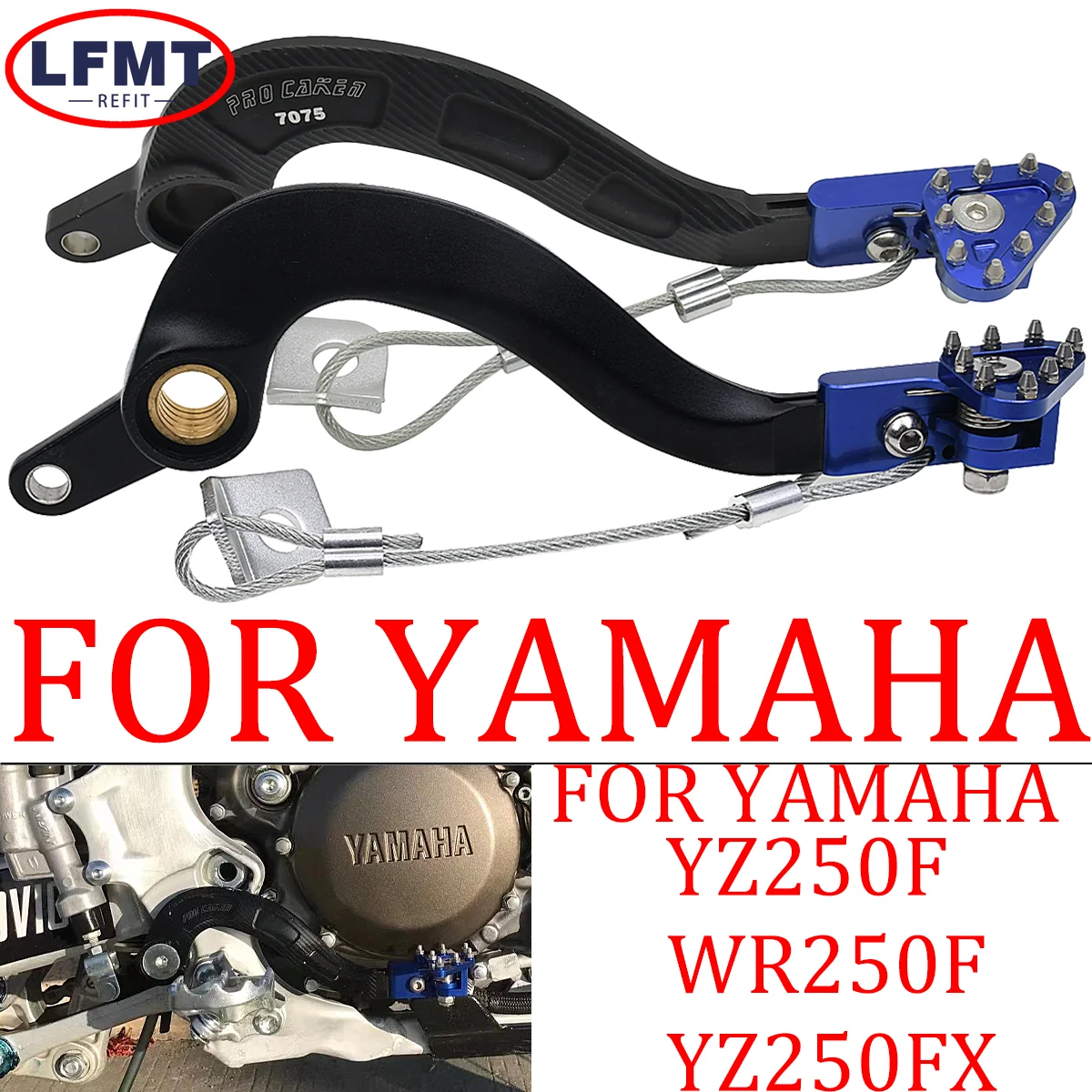 

Motocross Rear Brake Pedal Lever For YAMAHAYZ 250FX WR 250F 2010-2020 Enduro Dirt Pit Bi YZ250F YZ250FX WR250F YZ 250F ke