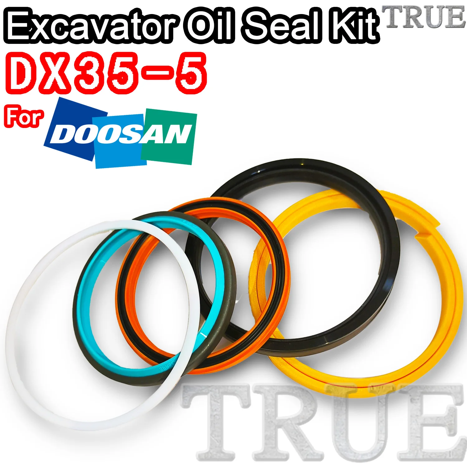 For DX35-5 Doosan Oil Seal Excavator Repair Kit DX35 5 Center Joint Gasket Nitrile NBR Nok Washer Skf Service Orginal Quality