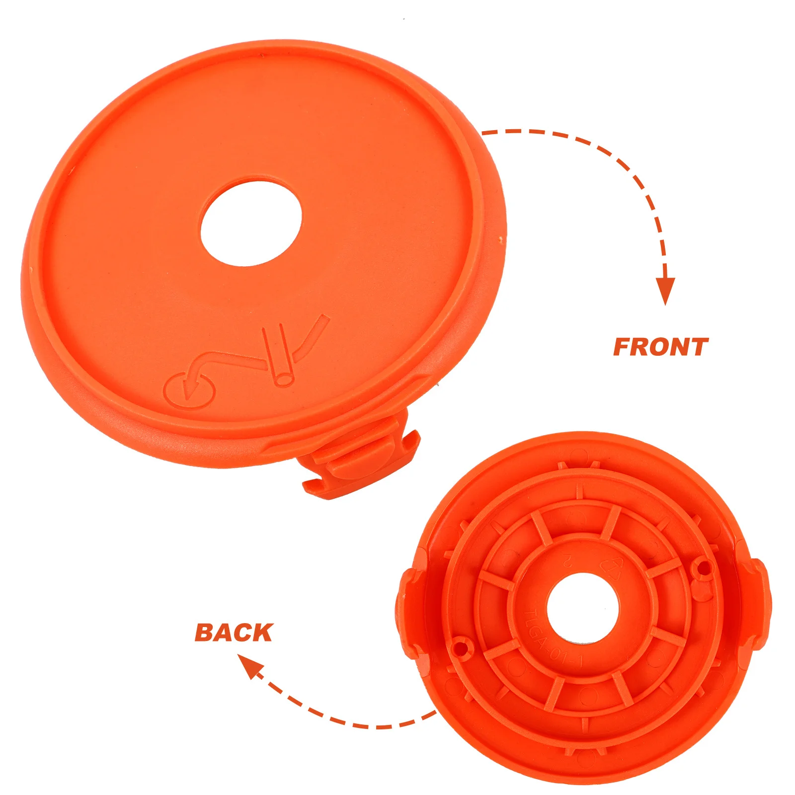 

Spool Cap Cover Plastic Replacement Durable Protective Easy Install Lawn Mower Spool Lid Accessory Part Plastic Cover