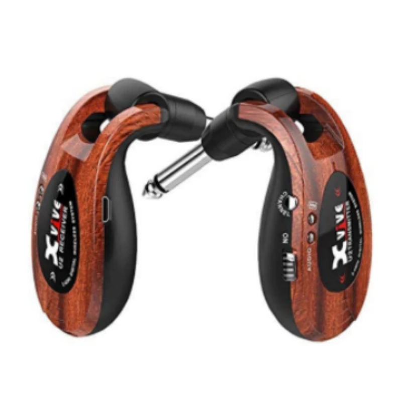 Guitar Wireless System Rechargeable 2.4GHz Digital Guitar Wireless Transmitter and Receiver for Electric Guitar Bass Vi
