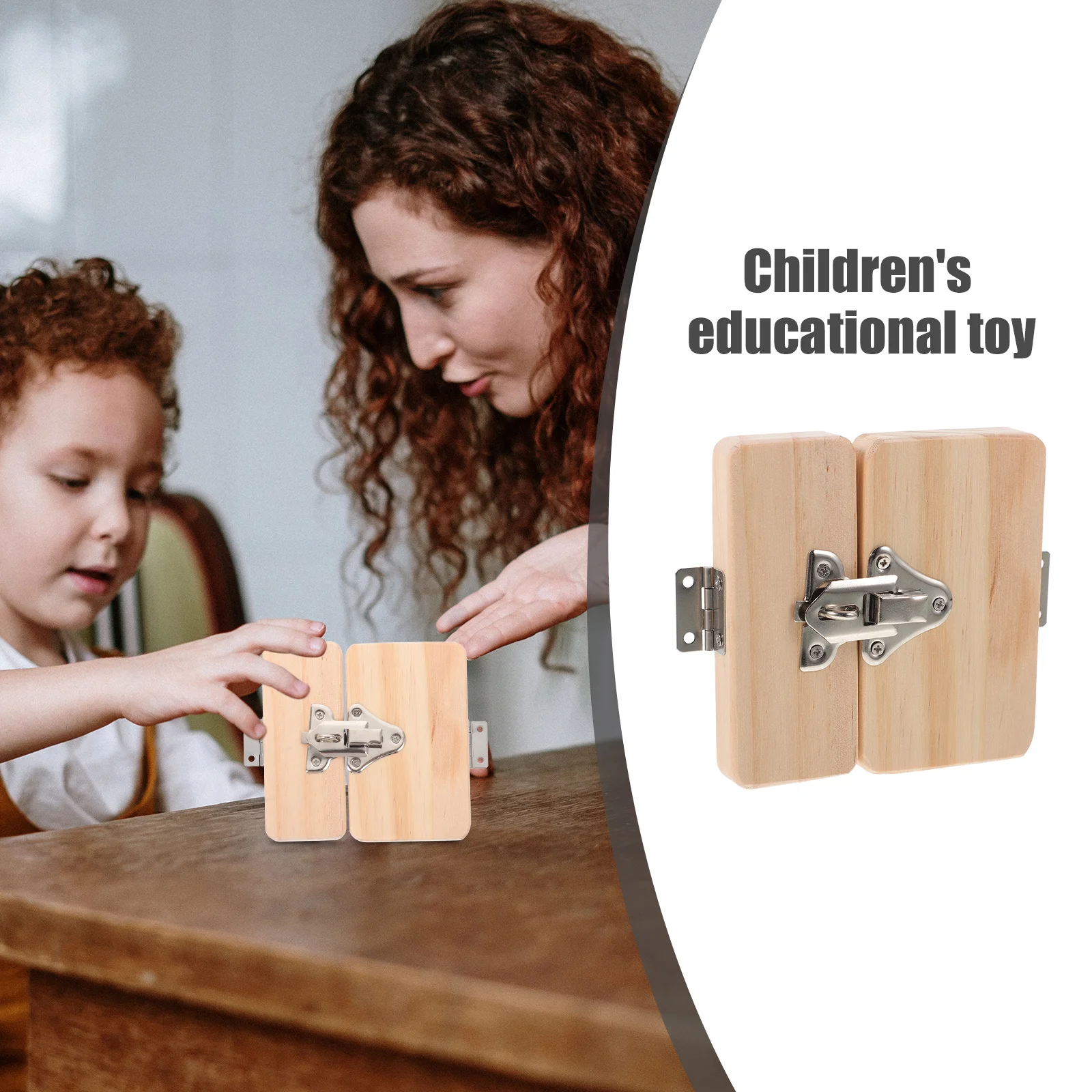 Busy Board DIY Door Latch Wooden Handicraft Accessory for Kids Early Education Motor Skill Sensory Learning Development