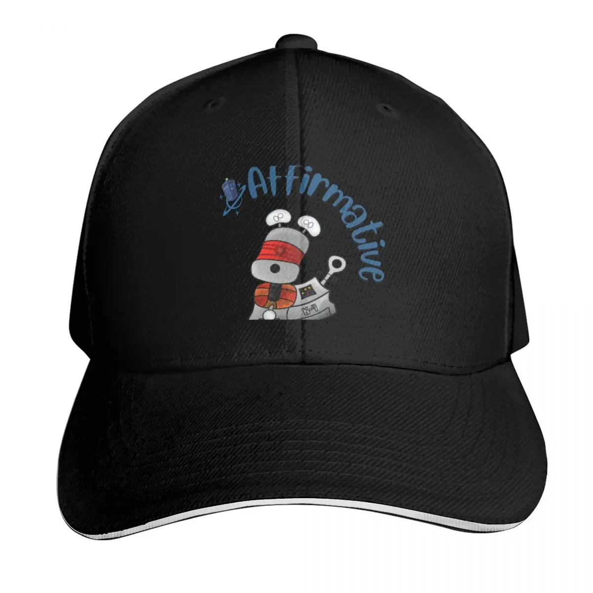 Robot dog / Affirmative Baseball Cap Six Panel Structured Crown Sun Protection UPF 50+ Breathable Mesh Back