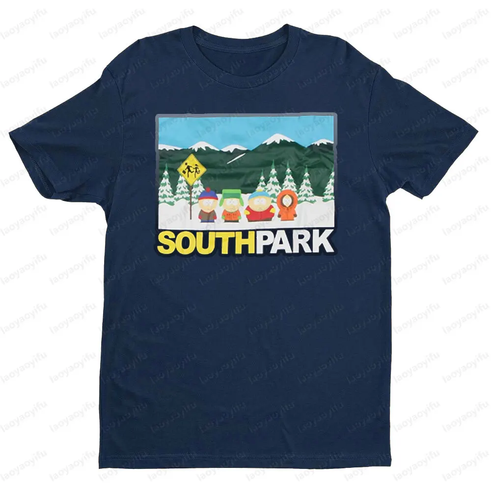 South Park Theme Cartoon Men's Tshirt Men Women Universal Fashion Casual Crewneck T-shirt Portrait Printing Summer Short Sleeve #6