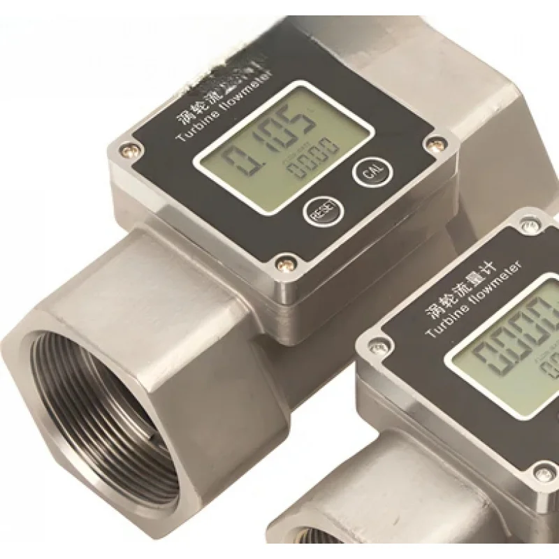 

1PCS Stainless Steel Waterproof Flowmeter Metering Gasoline Tap Flow Fuel Gun Oil Meter