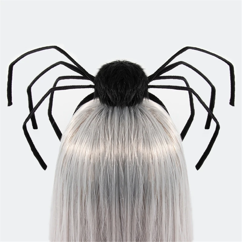 Scary Spiders Hairhoop Festival Headband Halloween Dressingup Costume Headpiece Theme Party Headband Holiday Props Supply