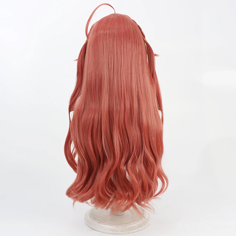 الشعر الاصطناعية ساكورا ميكو تأثيري الباروكات الظاهري YouTuber ساكورا ميكو 70 سنتيمتر طويل متموج برتقالي أحمر كوس شعر مستعار مقاومة للحرارة