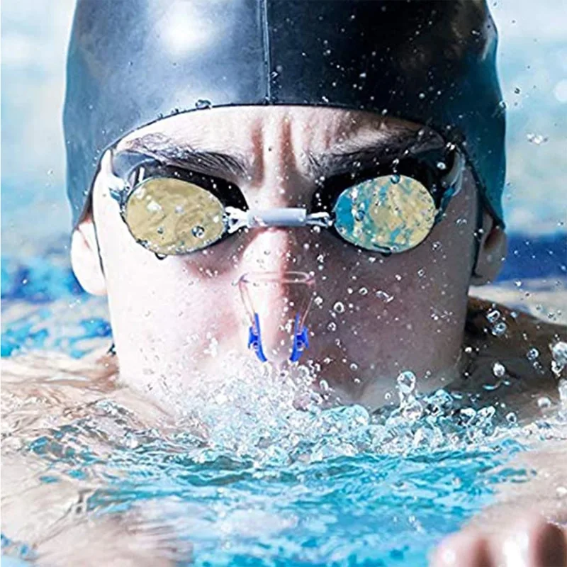 1pair Silicone Swimming Nose Clip, Waterproof Silica Gel Surfing Nose Plug Protector Soft Latex Plugs for Kids and Adults