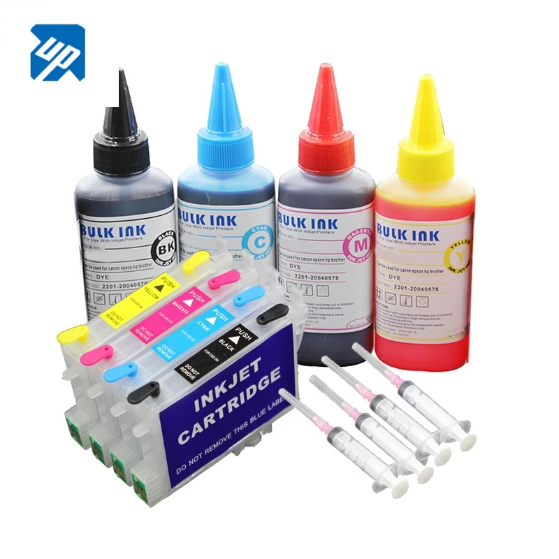 T0551 refillable ink cartridge for Epson Stylus Photo R240 R245 RX420 RX425 RX520 with 400ML Refill Ink