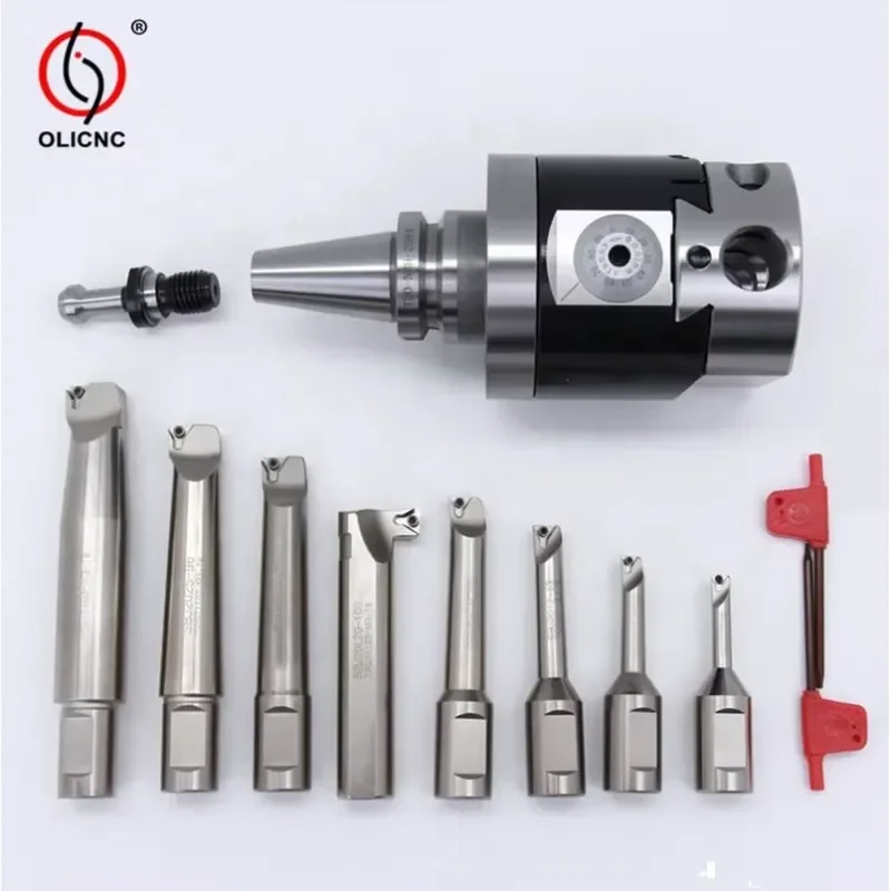 Hot Selling BT40 NBH2084 8Pcs Boring Head Set CNC Fine Boring Tool Kit for Milling Machine Machining