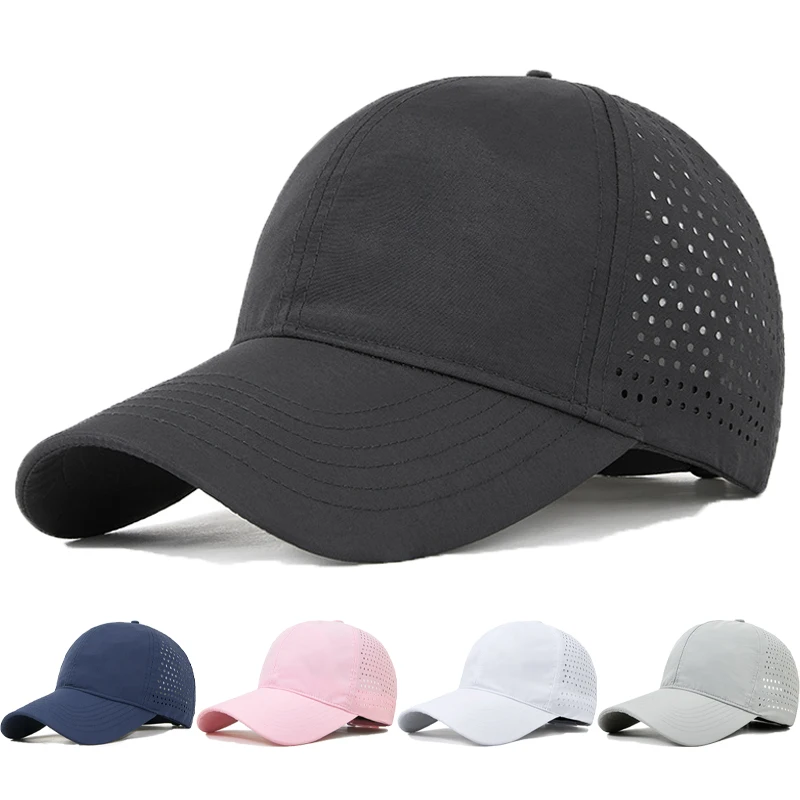 

Quick-Drying Mesh Baseball Cap for Men Women Half Hollow Out Visors Summer Sunscreen Uv Sun Hat Outdoor Sports Cycling Golf Hats