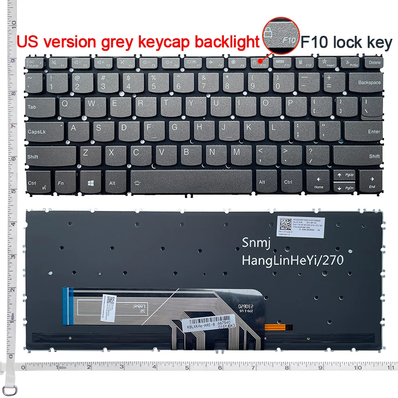 US English With backlight Laptop Keyboard For Lenovo YOGA Slim7-13ITL05/13ACN05 Slim7-13sACN Slim7-13sITL Slim7-13ITL5 2021