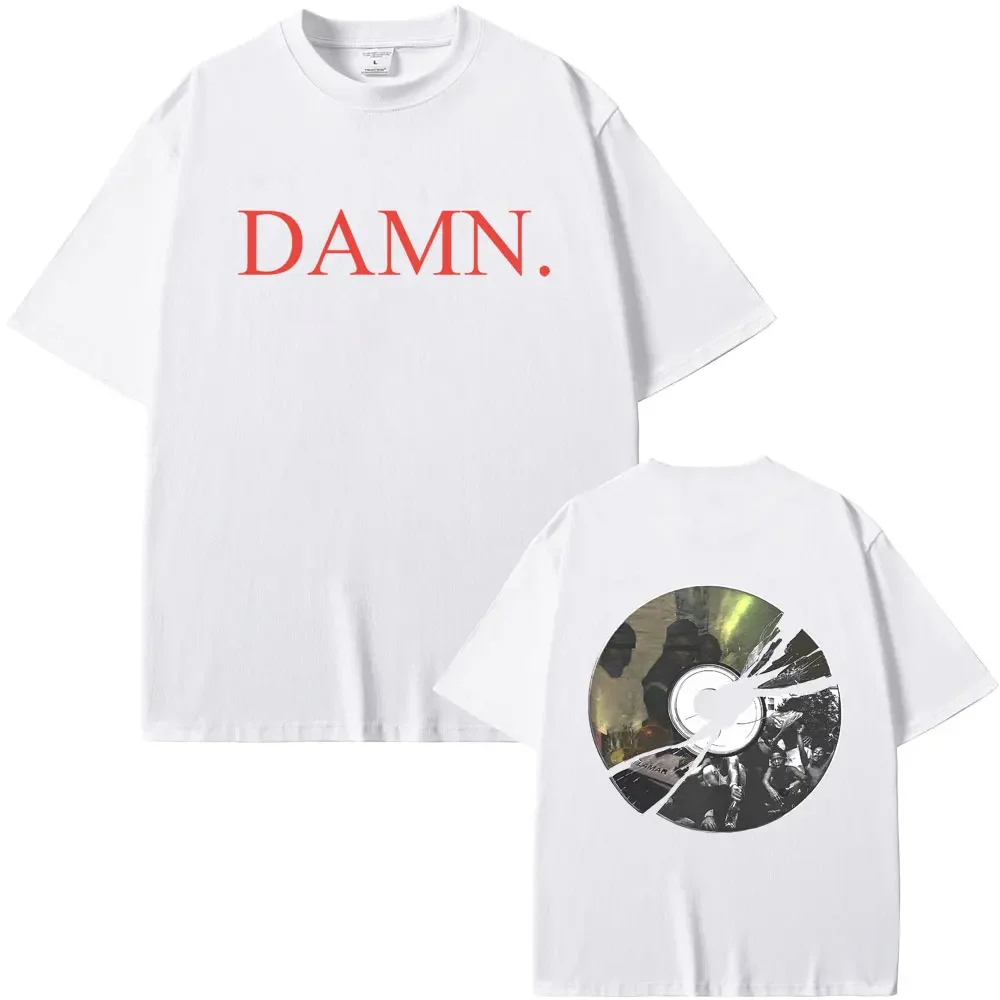 Kendrick Lamar DAMN To Pimp A Butterfly Mr. Morale The Big Steppers Album Light Disk Print Tshirt Male Oversized T Shirt Men