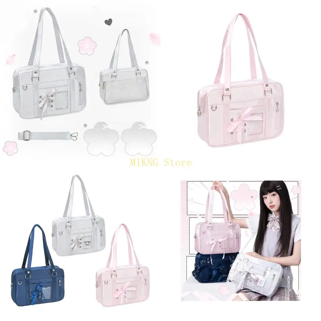 日本のスタイルitabag素敵なショルダーバッグレーシングクロスボディバッグ毎日のためのクリアメッセンジャーバッグ